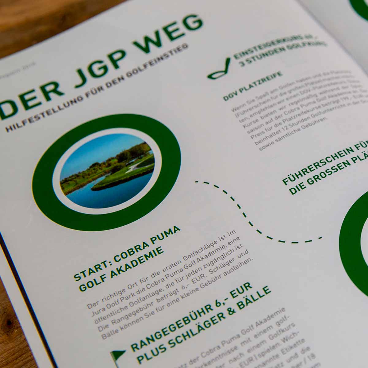 mr. pixel KG | Jura Golf Park Magazin | Weg